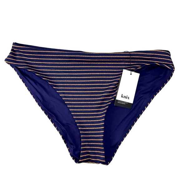 Knix Tulum Metallic Rib XXL Swim Bottom - Picture 1 of 9